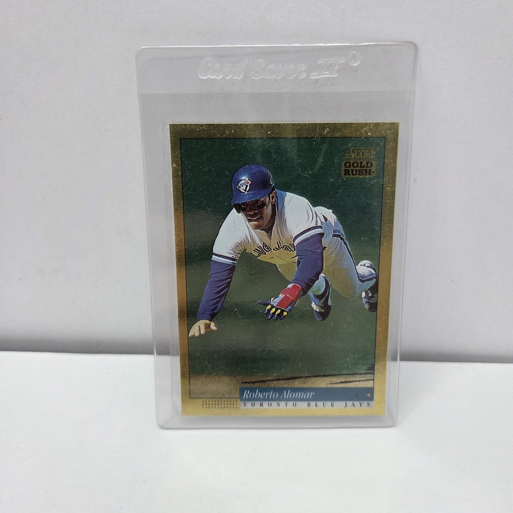 Roberto Alomar Gold Rush Score #43 Toronto Blue Jays HOF Gold Insert